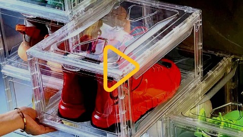 Прозорий ящик для зберігання взуття